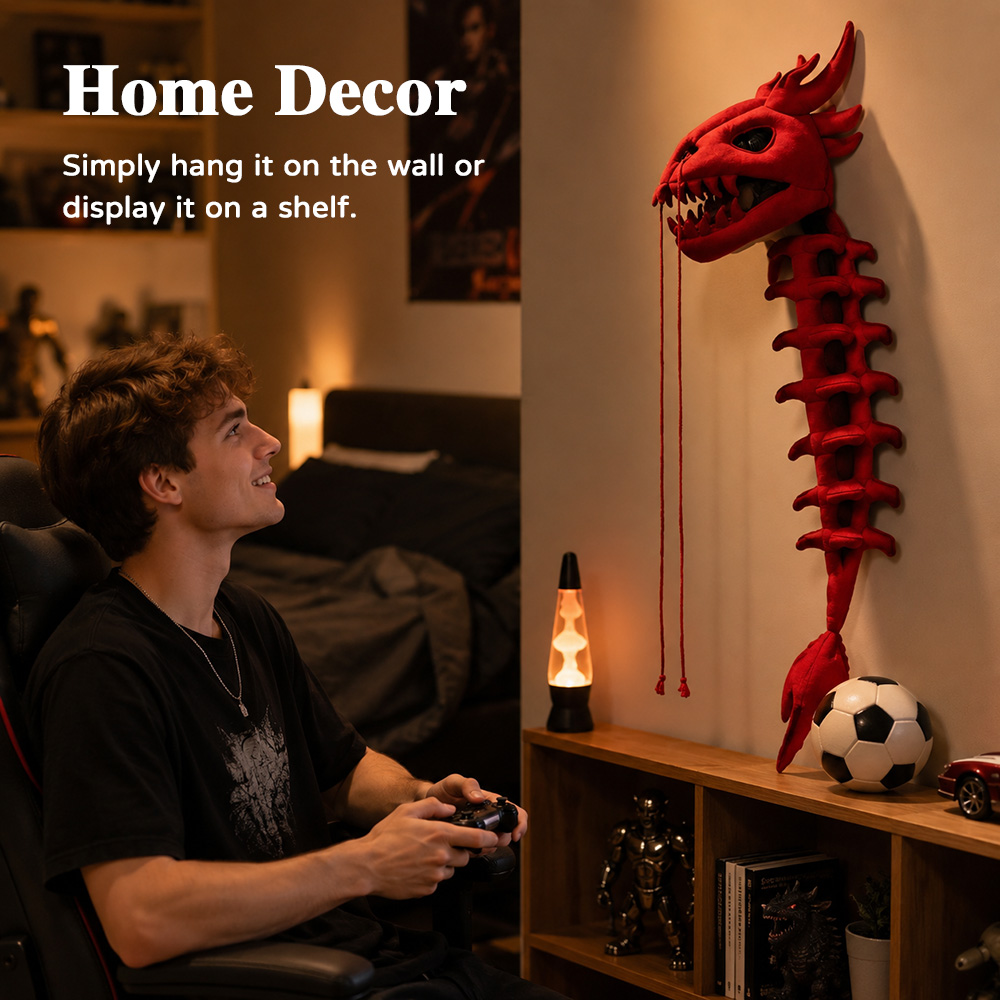 Easy Cosplay Prop - Dinozor İskeleti Peluş Başlık Cosplay Kostüm