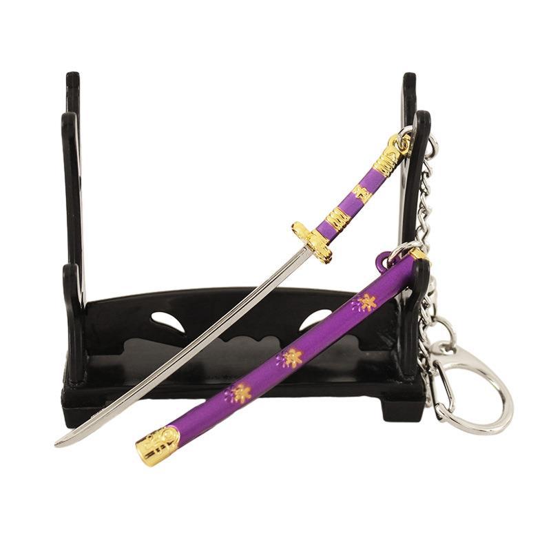 Cosplay Prop Katana - 12cm Enma Katana anahtarlık tek Roronoa