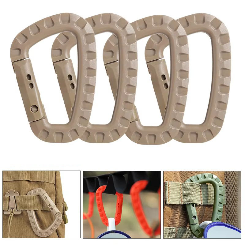 D Ring Strap - 1/3/5 adet plastik karabina basmalı klips