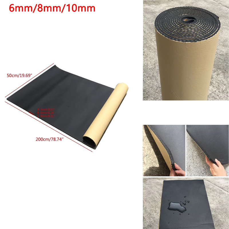Eva Foam Sheet - 1 Rulo 200cmx50cm 6mm/8mm/10mm Yapışkanlı Kapalı