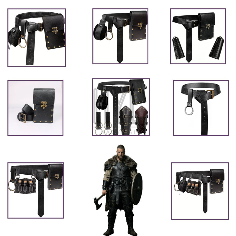 Cosplay Props - Viking Kostümü Aksesuar Seti, Orta Çağ,