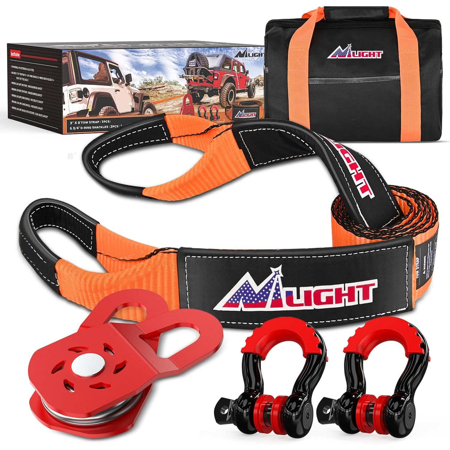 D Ring Strap - Nilight Offroad Kurtarma Seti 3